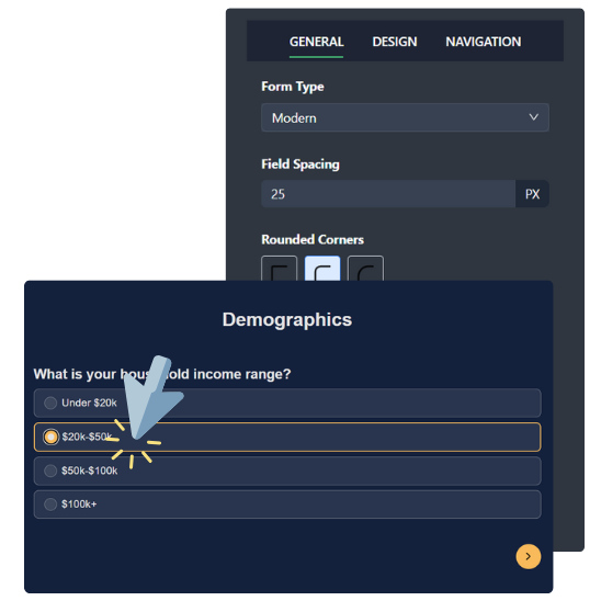 clickiny-survey-maker-interface